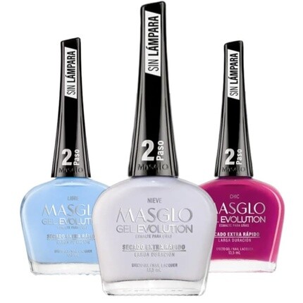 Лак для ногтей MASGLO GEL EVOLUTION с эффектом геля, 3 оттенка цветов — держится до 12 дней
Лак для ногтей MASGLO GEL EVOLUTION с эффектом геля, 3 оттенка цветов — держится до 12 дней