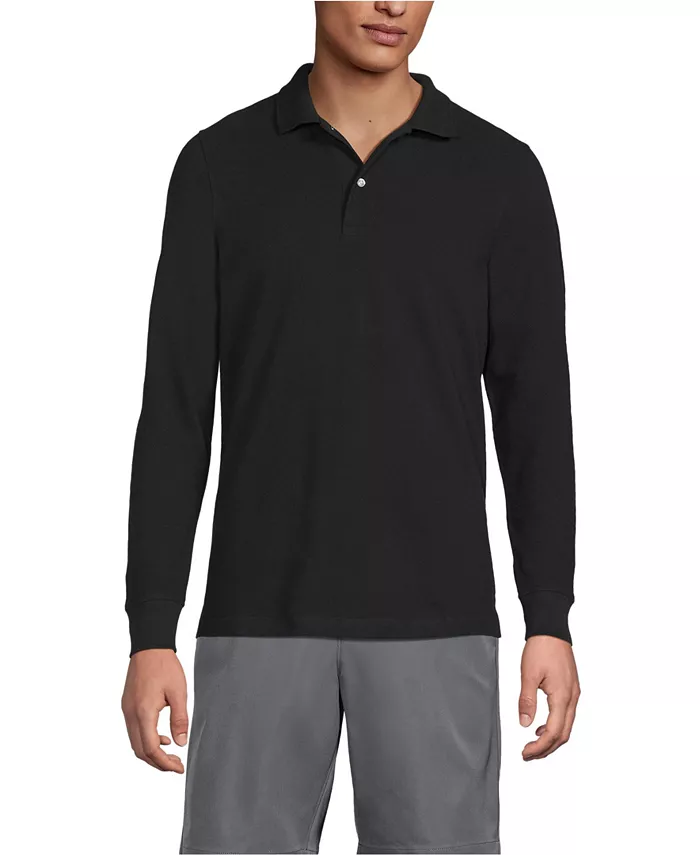 Мужская школьная форма — поло с длинным рукавом из сетчатой ткани Lands' End, черный
Мужская школьная форма — поло с длинным рукавом из сетчатой ткани Lands' End, черный