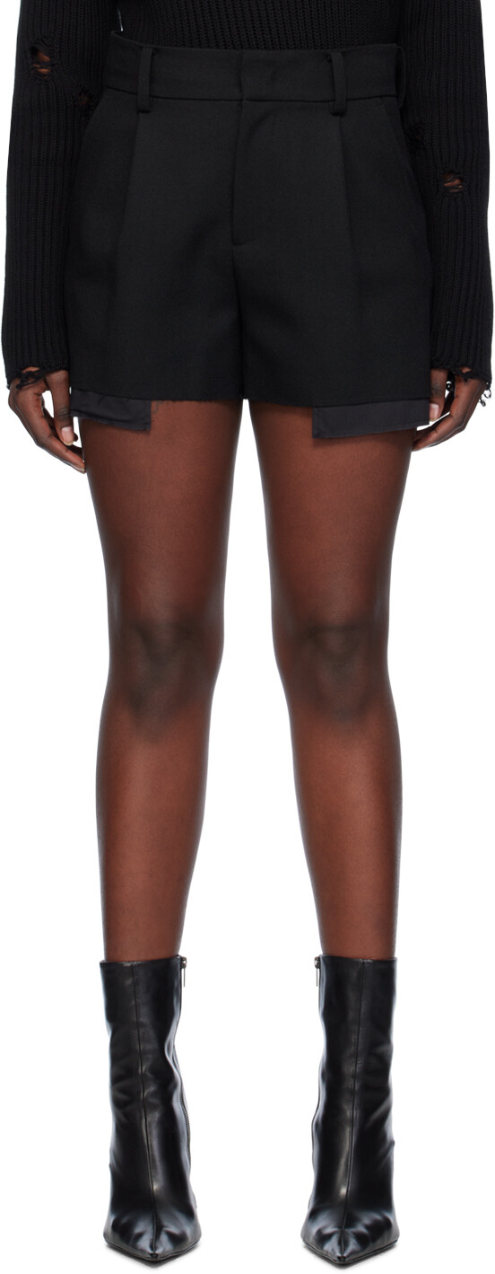 Черные многослойные шорты We11Done
Черные многослойные шорты We11Done