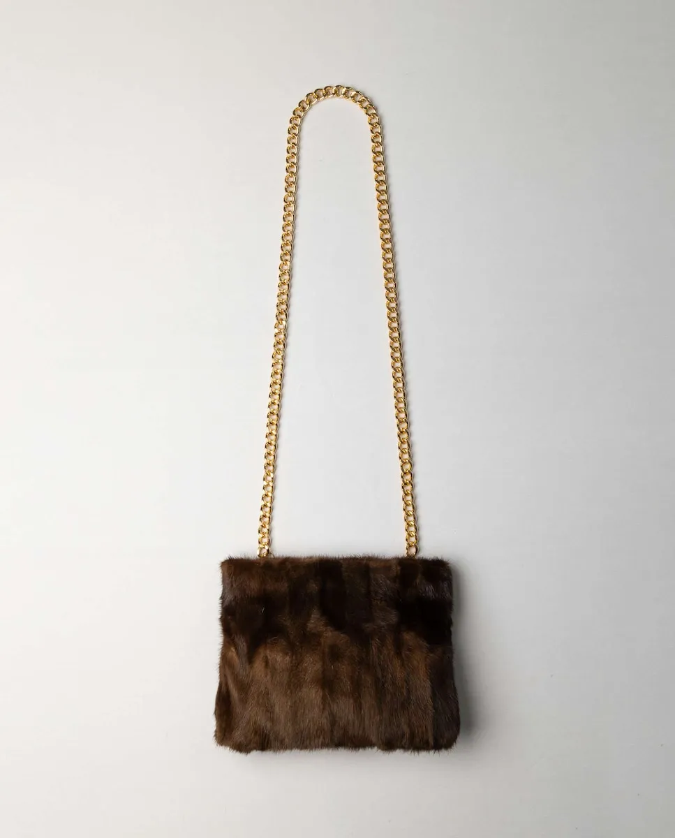 Сумка из меха норки с возможностью ношения в разных положениях De La Roca, коричневый
Сумка из меха норки с возможностью ношения в разных положениях De La Roca, коричневый