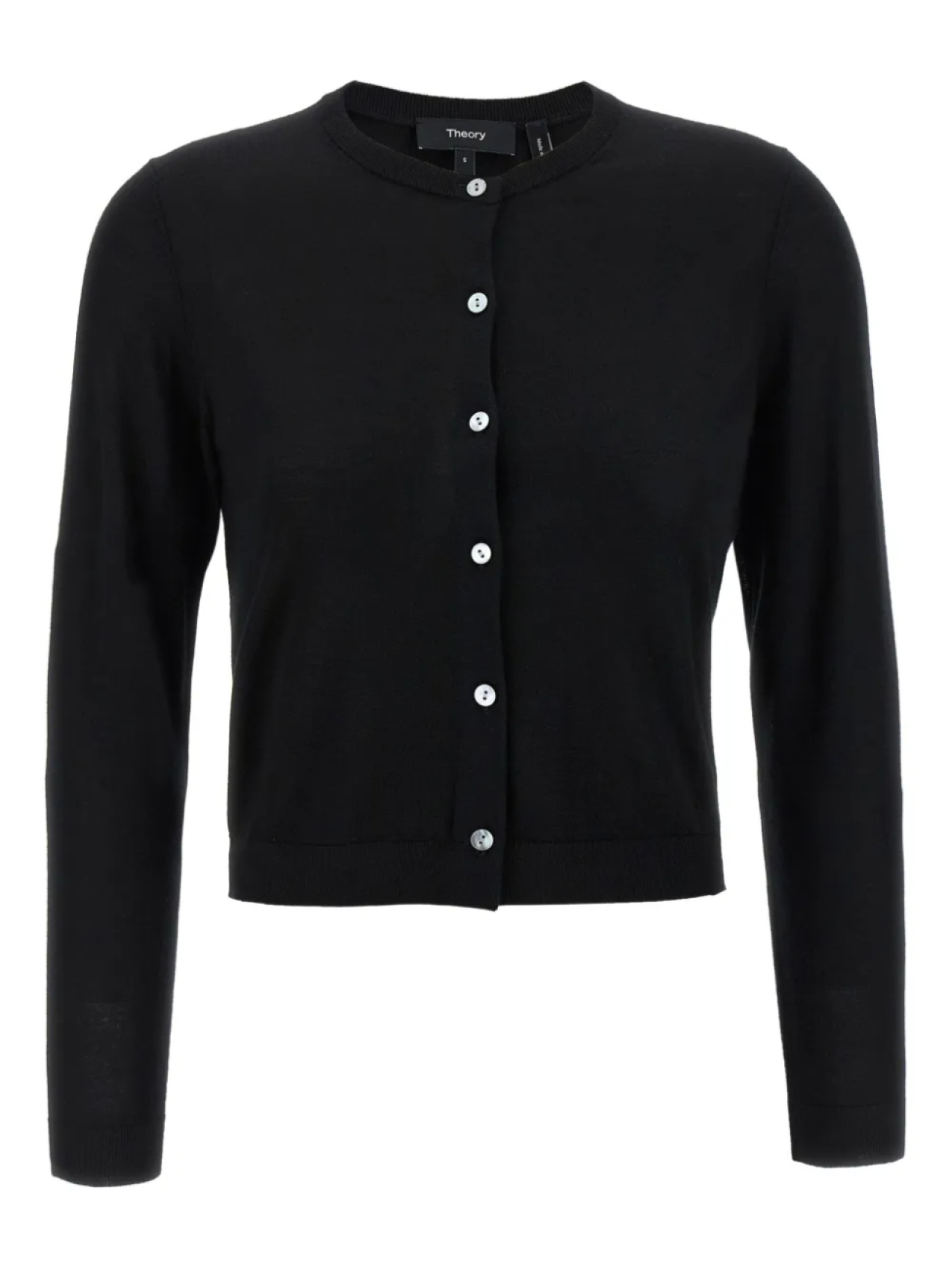 Кардиган на пуговицах Theory, черный
Кардиган на пуговицах Theory, черный