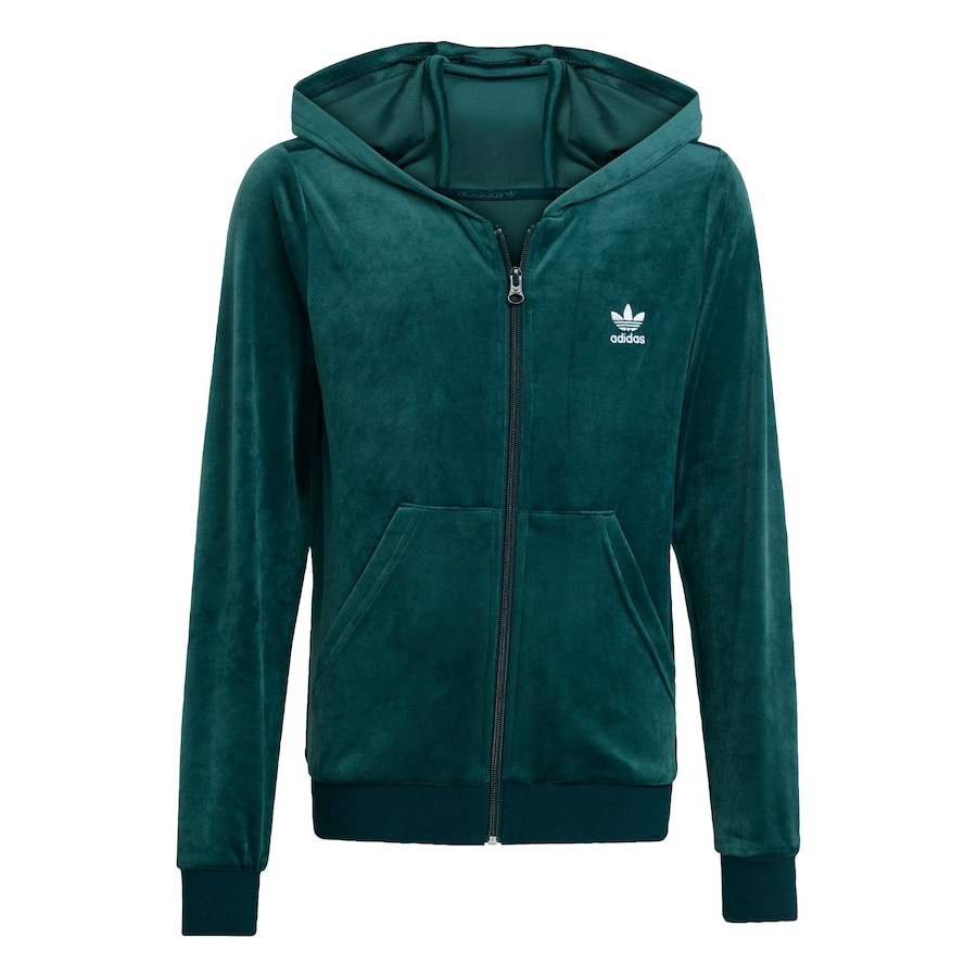 Толстовка с капюшоном на молнии ADIDAS ORIGINALS Velour Zip, темно-зеленый
Толстовка с капюшоном на молнии ADIDAS ORIGINALS Velour Zip, темно-зеленый