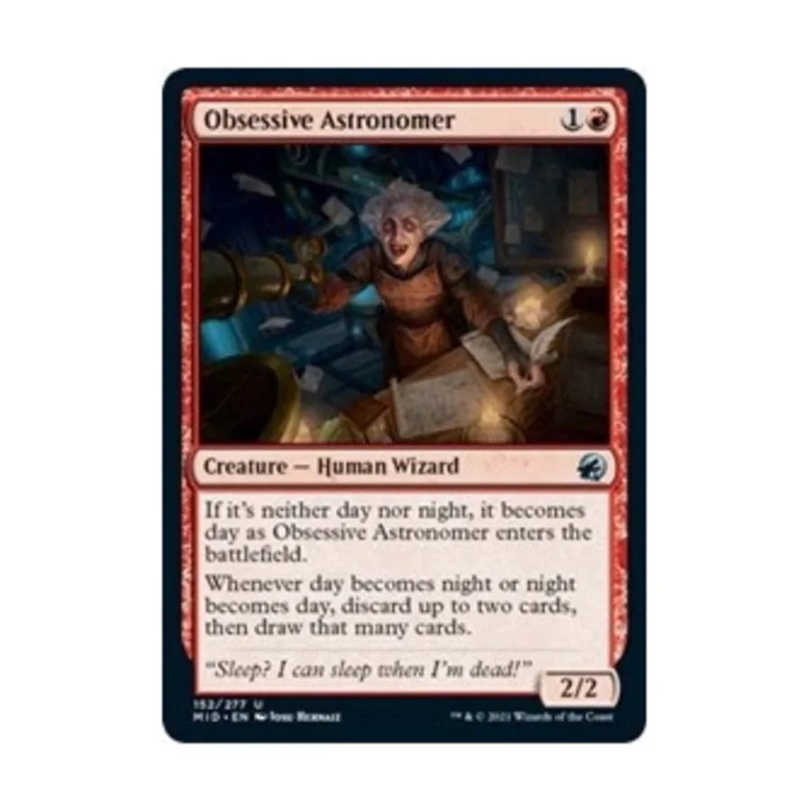 CCG Одержимый астроном (U), MTG - Innistrad - Midnight Hunt
CCG Одержимый астроном (U), MTG - Innistrad - Midnight Hunt
