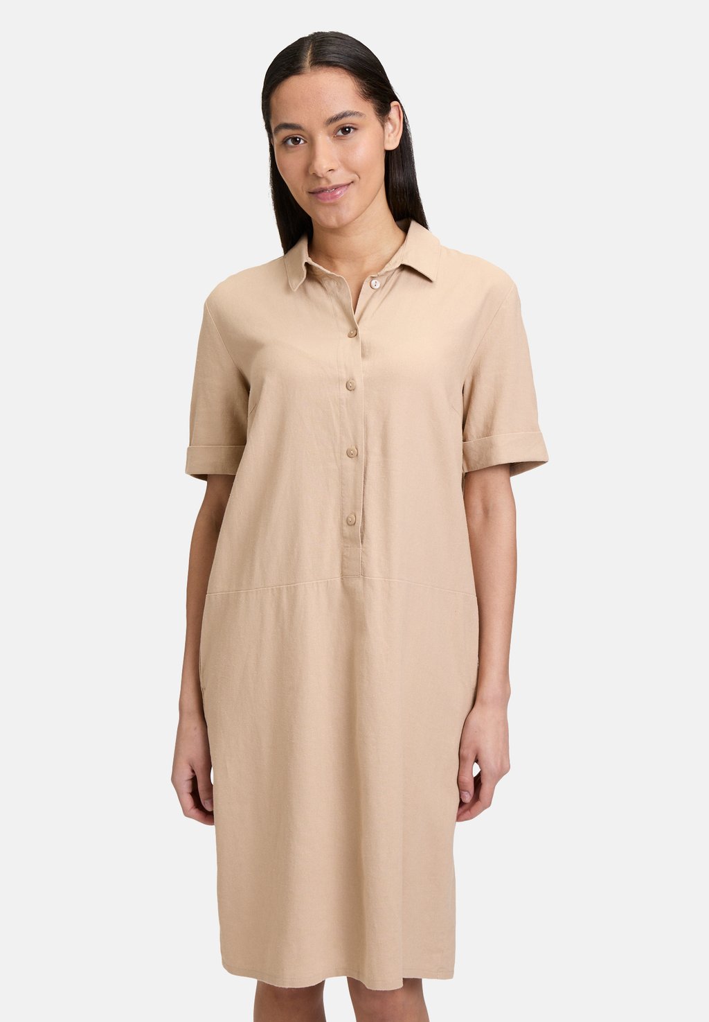 Платье-рубашка MIT KNOPFLEISTE Betty Barclay, бежевый
Платье-рубашка MIT KNOPFLEISTE Betty Barclay, бежевый