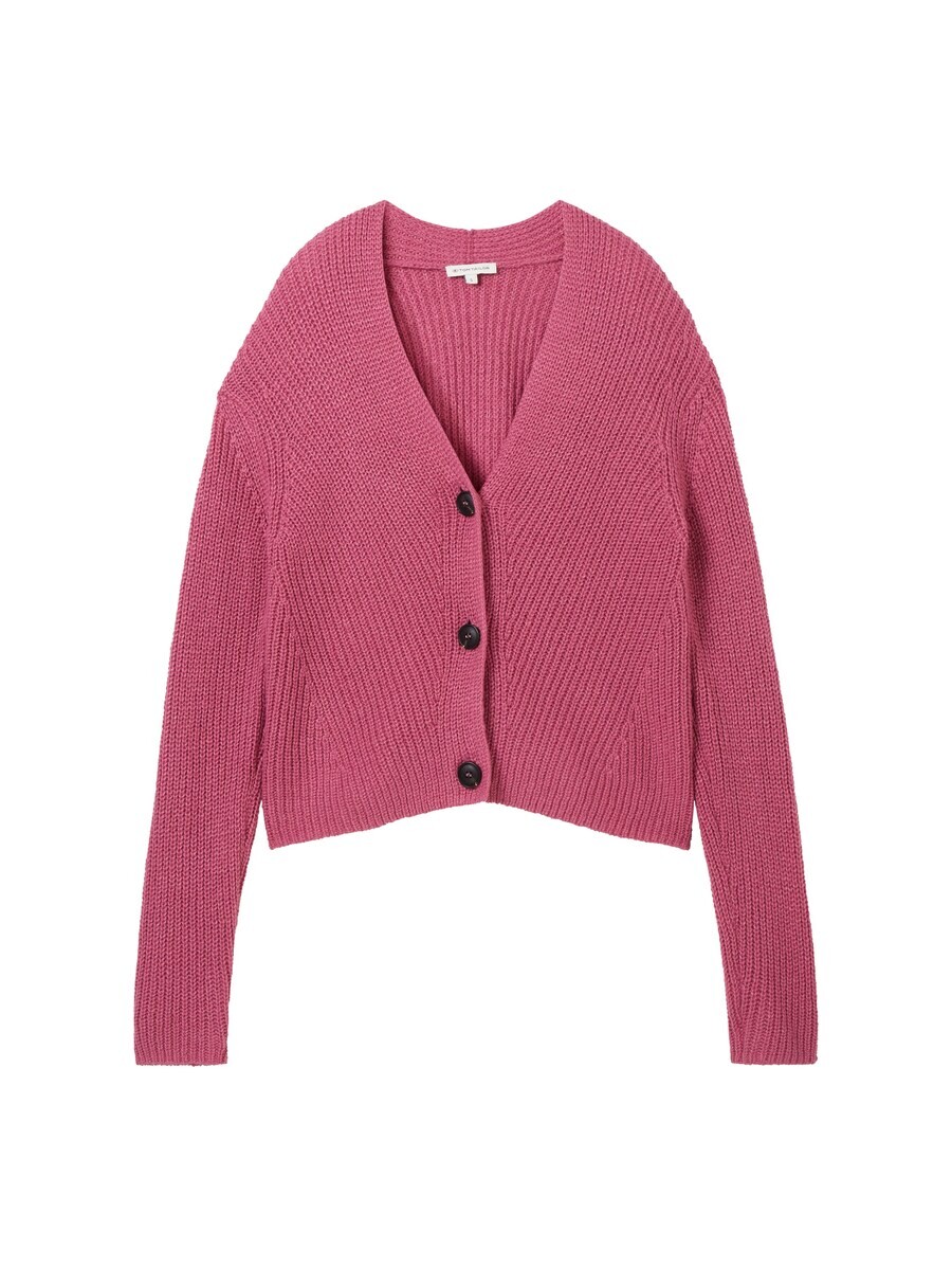 Кардиган TOM TAILOR Knit Cardigan, цвет Pitaya 
Кардиган TOM TAILOR Knit Cardigan, цвет Pitaya