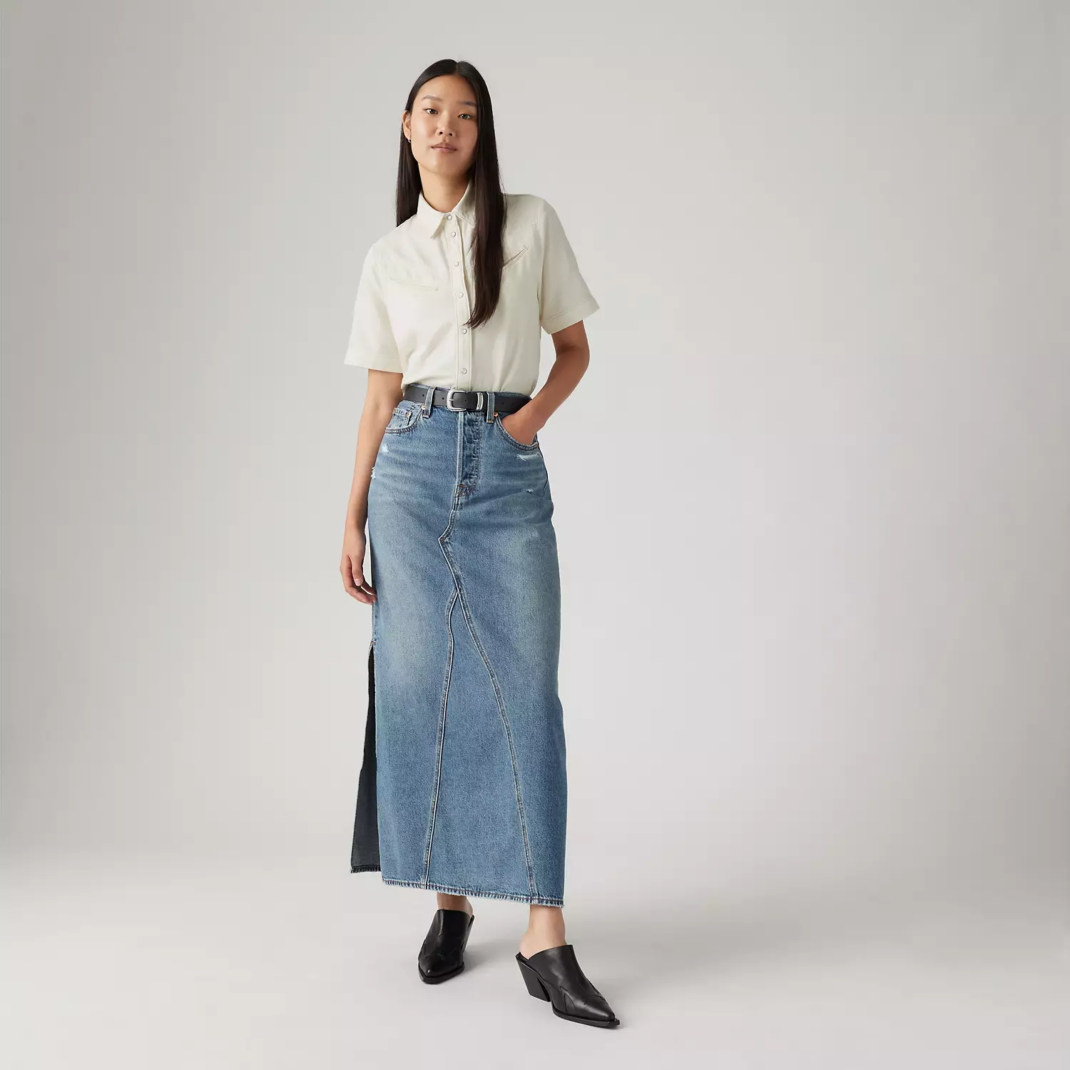 Длинная юбка Icon Levi's, цвет Verified Vintage Ski - Medium Wash 
Длинная юбка Icon Levi's, цвет Verified Vintage Ski - Medium Wash