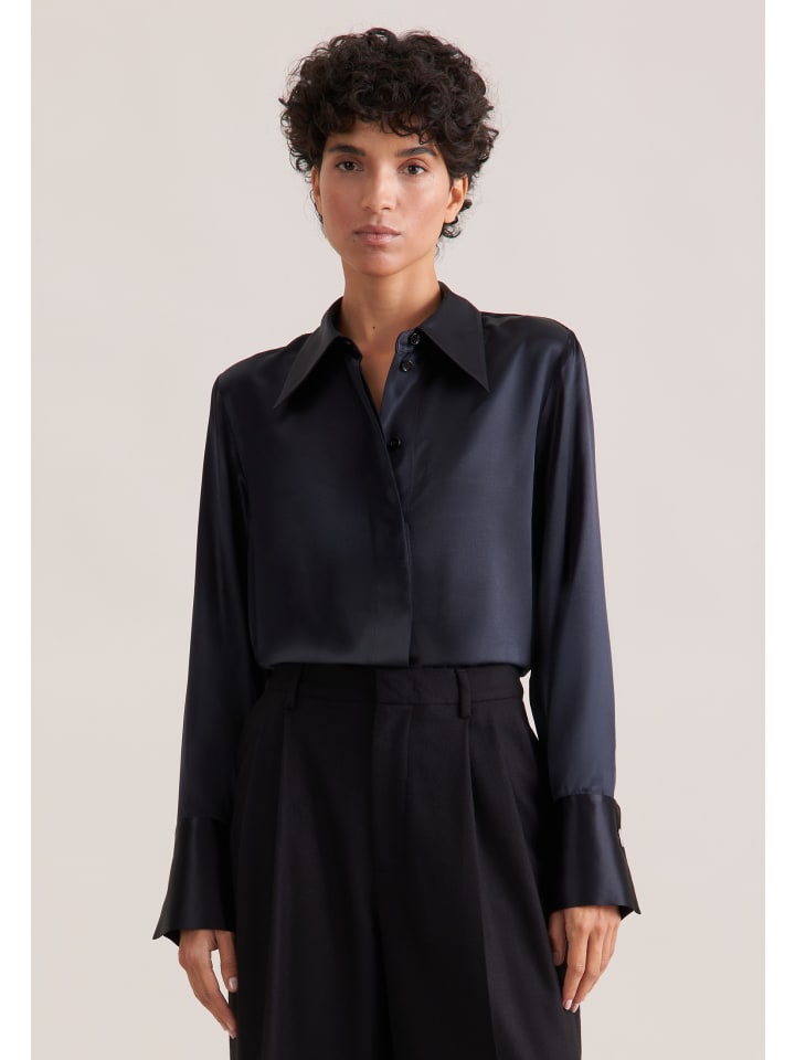 Классическая блузка, обычного размера, черного цвета Seidensticker
Классическая блузка, обычного размера, черного цвета Seidensticker