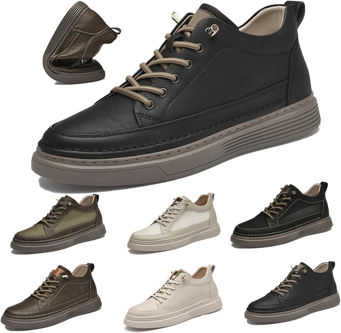 Мужские невидимые туфли-лифтеры для увеличения роста на 6 см, повседневные кроссовки для комфорта, кожаные скелетные туфли, шнуровка, кожаные оксфорды Generic, черный
Мужские невидимые туфли-лифтеры для увеличения роста на 6 см, повседневные кроссовки для комфорта, кожаные скелетные туфли, шнуровка, кожаные оксфорды Generic, черный