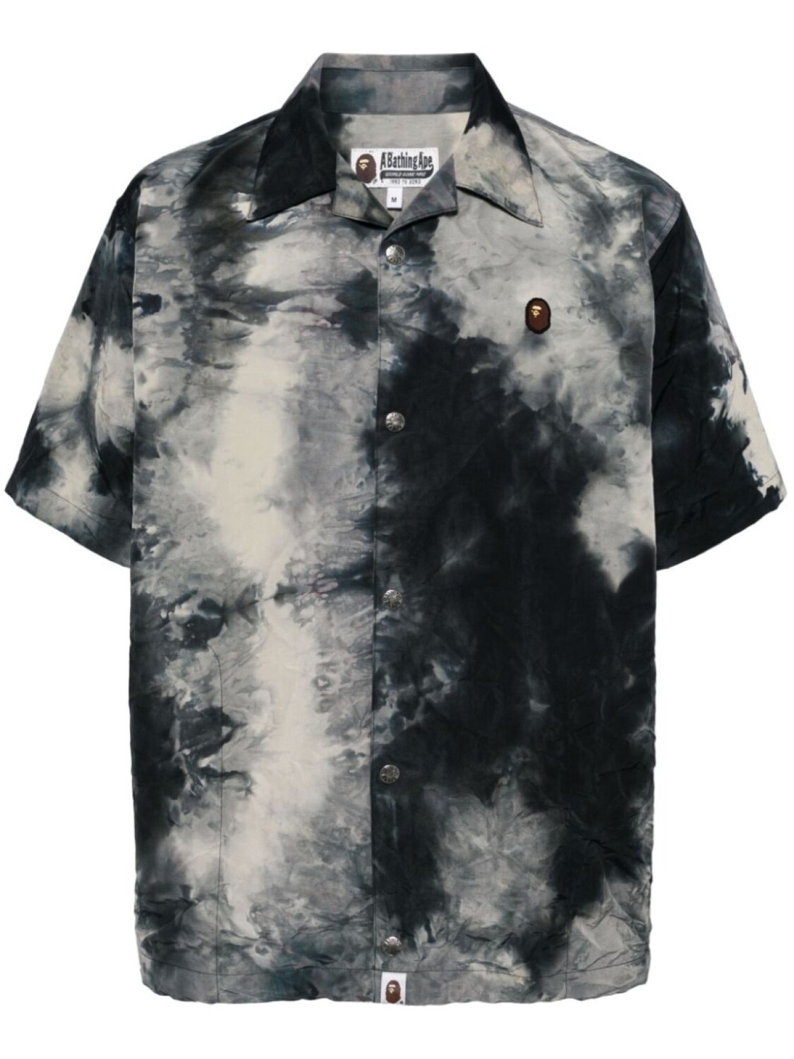 A BATHING APE рубашка с короткими рукавами и принтом тай-дай, черный
A BATHING APE рубашка с короткими рукавами и принтом тай-дай, черный