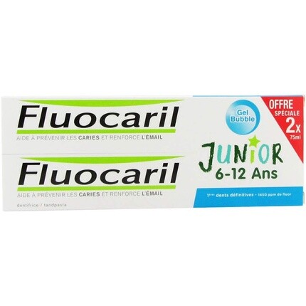 Зубная паста Fluocaril Junior, пузырьковый гель для детей 6–12 лет, 75 мл, 2 шт. в упаковке
Зубная паста Fluocaril Junior, пузырьковый гель для детей 6–12 лет, 75 мл, 2 шт. в упаковке