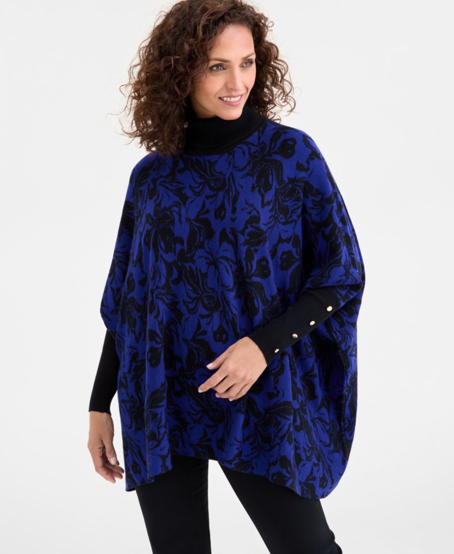 Миниатюрный свитер-пончо Angelique с принтом и высоким воротником, эксклюзивно представленный в Macy's JM Collection, Birght Saphire
Миниатюрный свитер-пончо Angelique с принтом и высоким воротником, эксклюзивно представленный в Macy's JM Collection, Birght Saphire