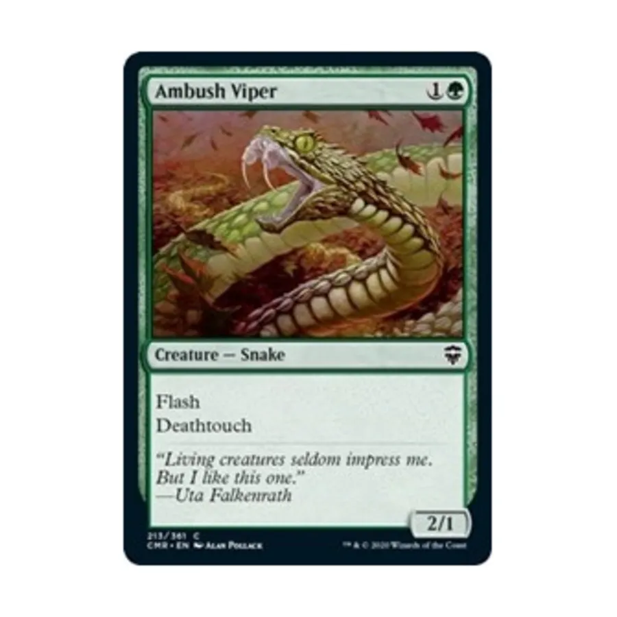 CCG Засадная гадюка (клавиша C), MTG - Commander Legends
CCG Засадная гадюка (клавиша C), MTG - Commander Legends