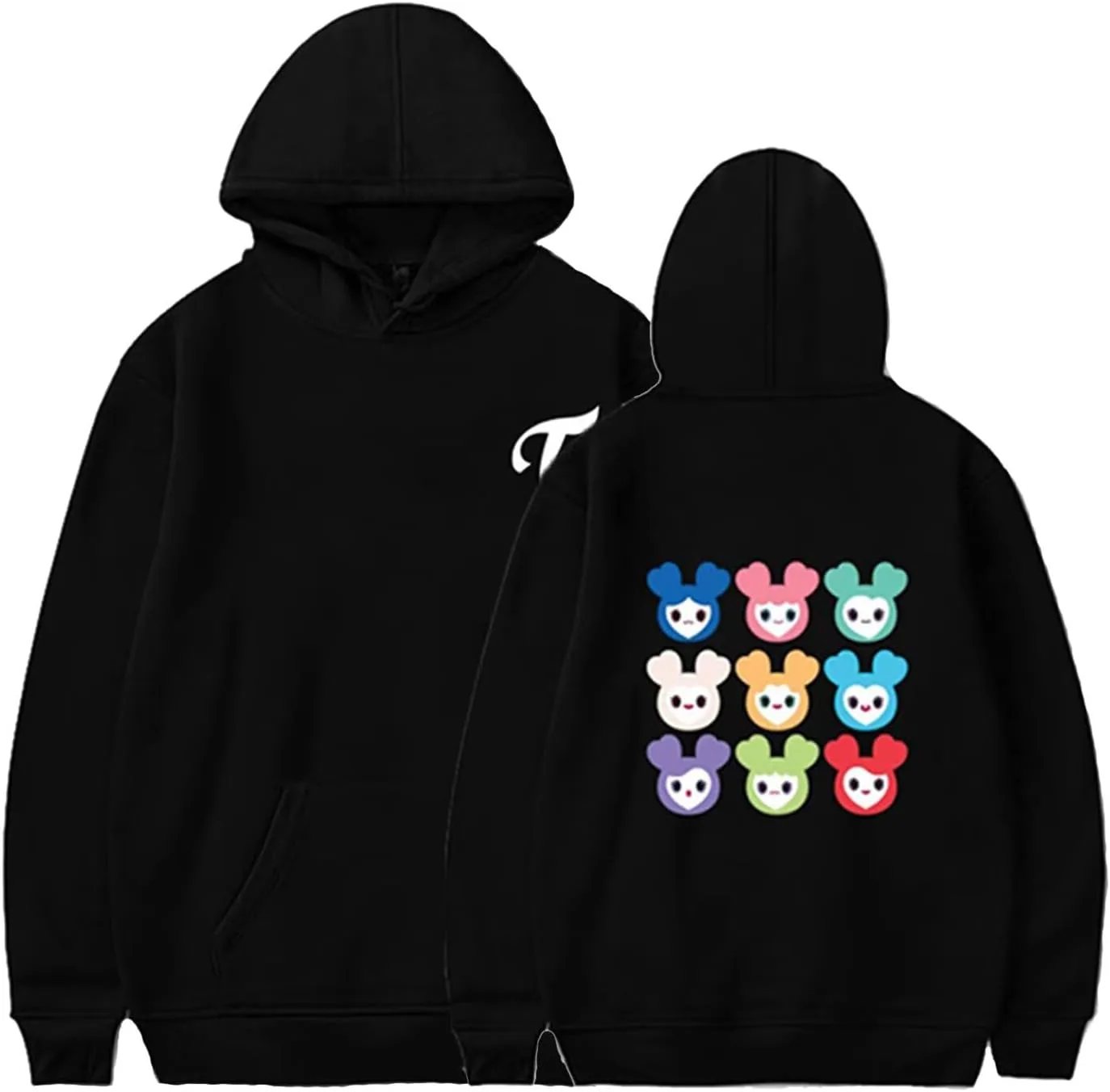 Толстовка Twice с капюшоном, длинные рукава FUJUTANG
Толстовка Twice с капюшоном, длинные рукава FUJUTANG
