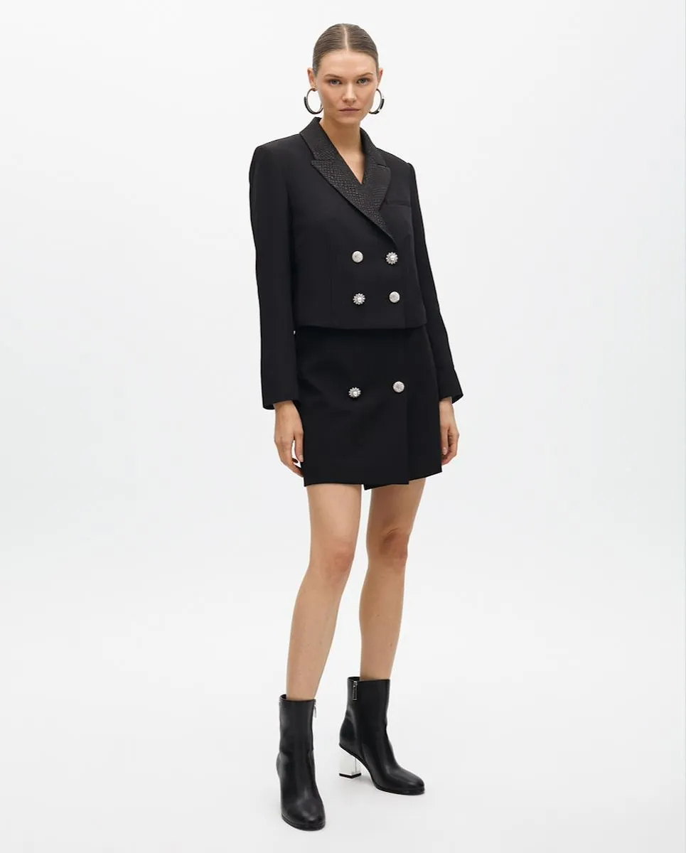 Короткая юбка с декоративными пуговицами Lola Casademunt, черный
Короткая юбка с декоративными пуговицами Lola Casademunt, черный