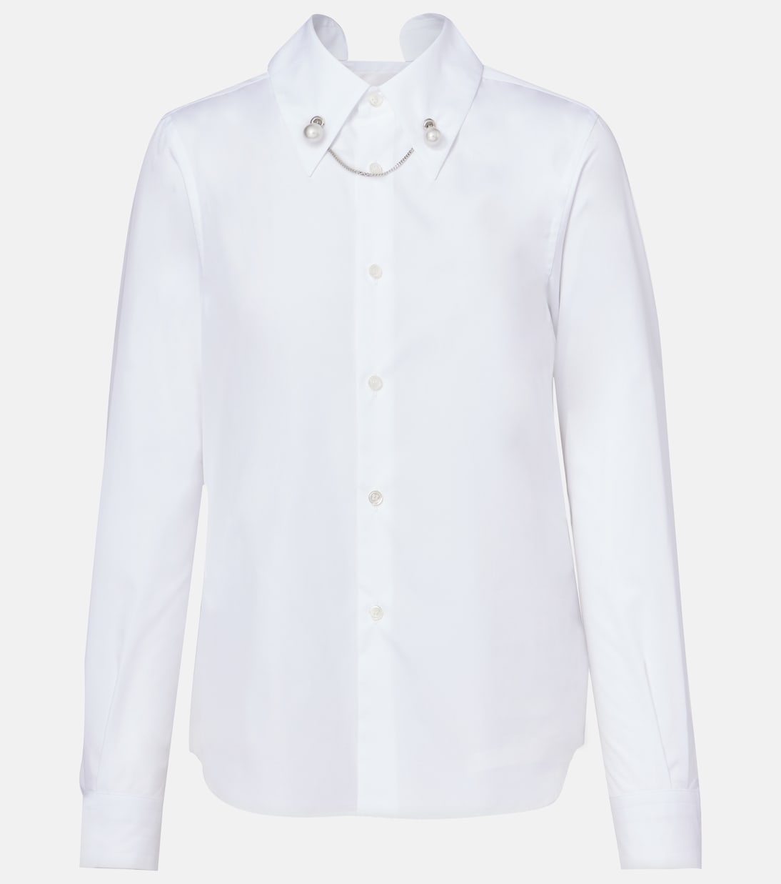 Хлопковая рубашка Noir Kei Ninomiya, белый
Хлопковая рубашка Noir Kei Ninomiya, белый