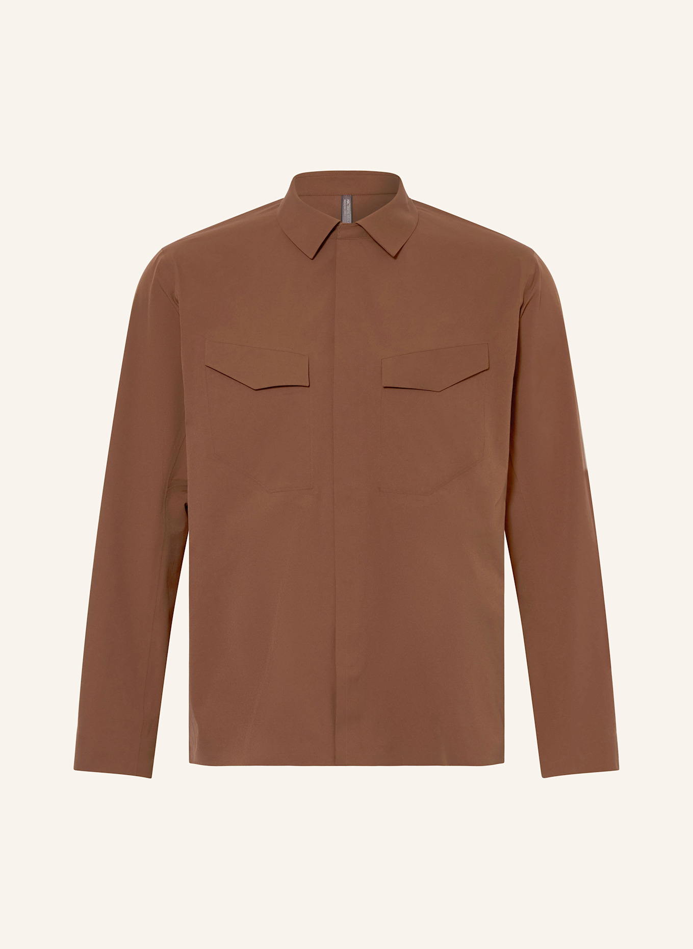 Рубашка полевая, стандартный крой Veilance, коричневый 
Рубашка полевая, стандартный крой Veilance, коричневый