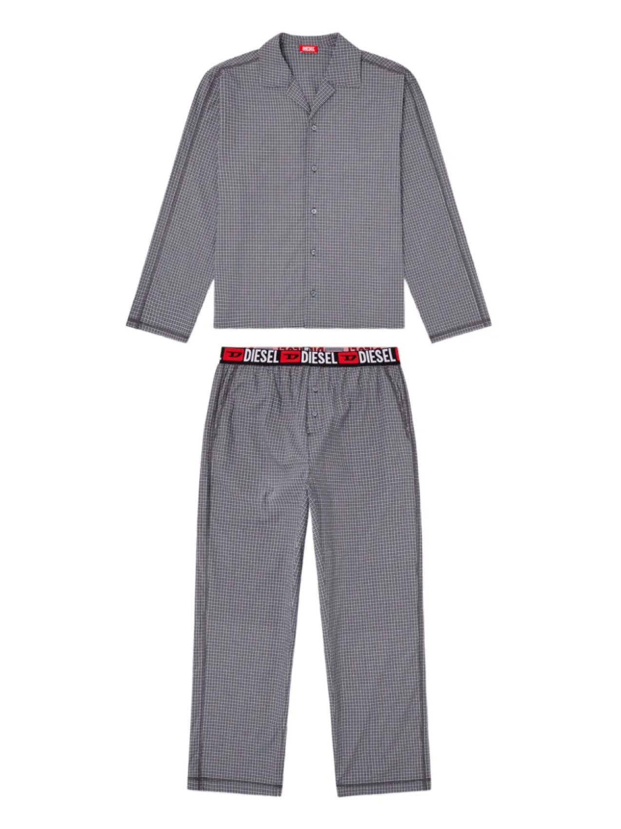 Diesel пижама Paul в клетку, серый
Diesel пижама Paul в клетку, серый