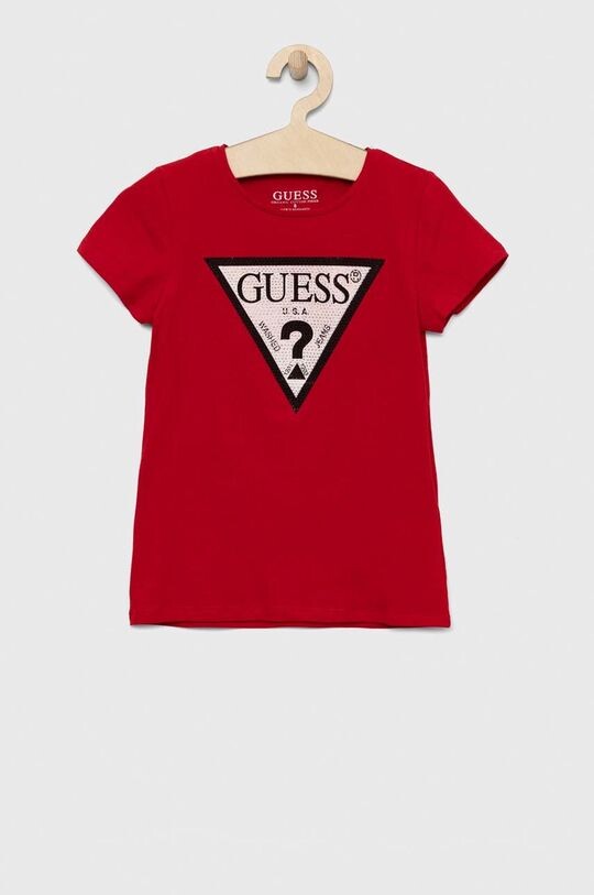 Детская футболка Guess, красный 
Детская футболка Guess, красный