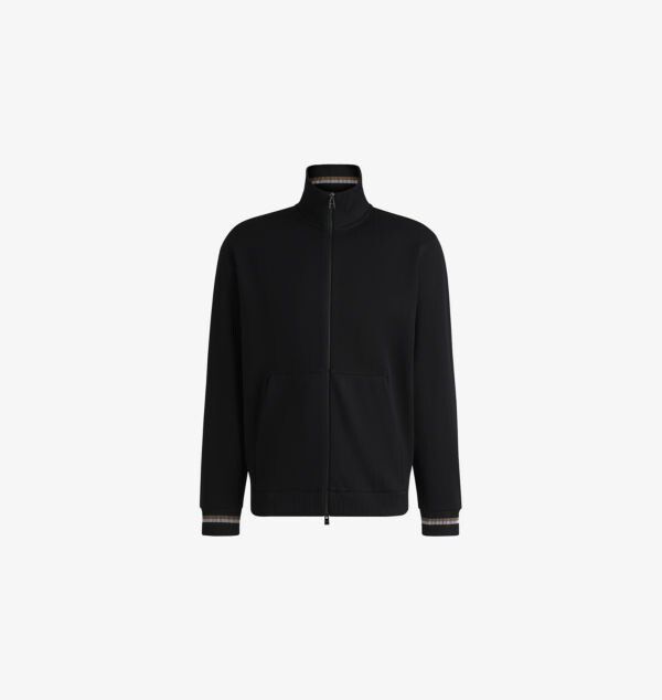 Хлопковая толстовка с высоким воротом и боковыми карманами Boss, черный
Хлопковая толстовка с высоким воротом и боковыми карманами Boss, черный