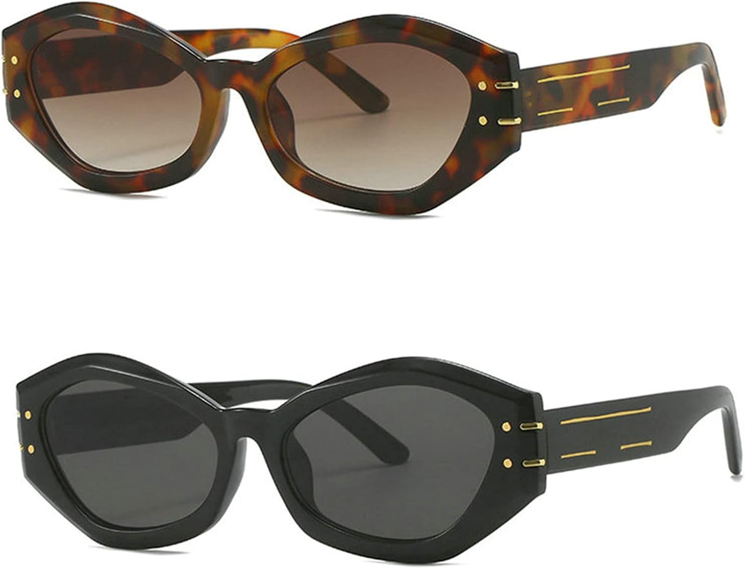 Willochra Модные женские квадратные солнцезащитные очки в стиле ретро, дизайнерские, с большой оправой, градиентным затемнением, защита от УФ-излучения UV400. Мужские солнцезащитные очки с широкими дужками, 2pcs-black&leopard
Willochra Модные женские квадратные солнцезащитные очки в стиле ретро, дизайнерские, с большой оправой, градиентным затемнением, защита от УФ-излучения UV400. Мужские солнцезащитные очки с широкими дужками, 2pcs-black&leopard