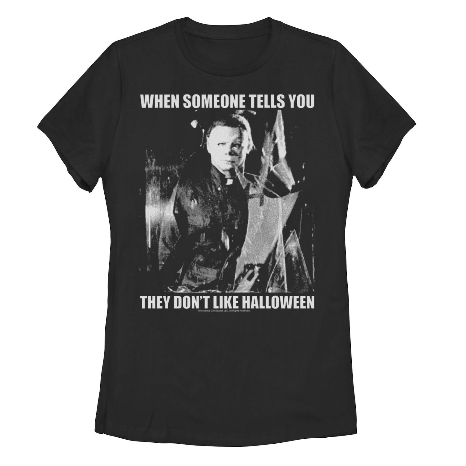 Футболка «Хэллоуин» для юниоров «Когда кто-то говорит тебе, что ему не нравится Хэллоуин» Licensed Character
Футболка «Хэллоуин» для юниоров «Когда кто-то говорит тебе, что ему не нравится Хэллоуин» Licensed Character