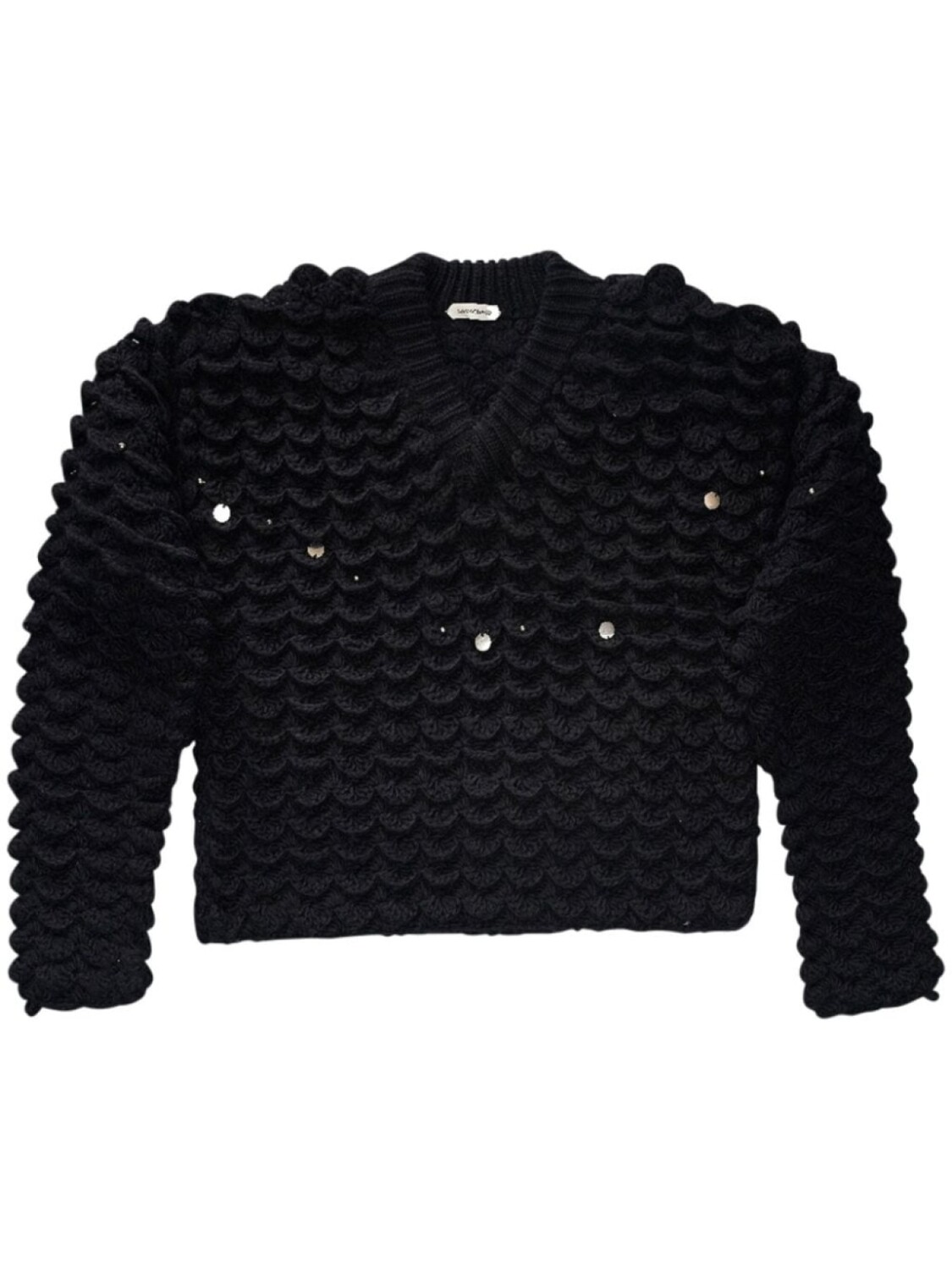 Namacheko декорированный джемпер с V-образным вырезом, черный
Namacheko декорированный джемпер с V-образным вырезом, черный