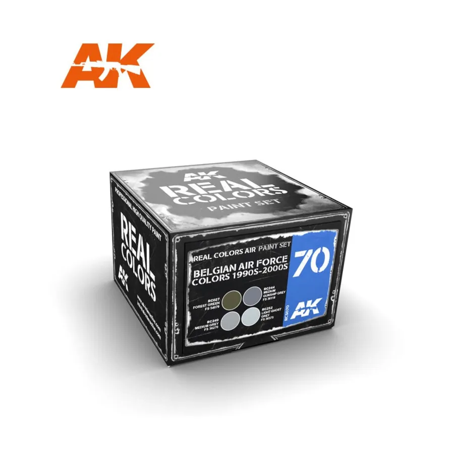 Бельгийские ВВС 1990-2000-е гг., Paint - Real Color Sets (AK-Interactive) 
Бельгийские ВВС 1990-2000-е гг., Paint - Real Color Sets (AK-Interactive)