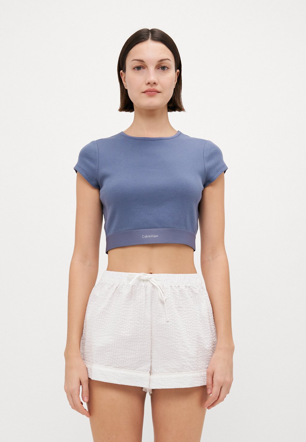 Верх пижамы CROP TEE Calvin Klein Underwear, синий
Верх пижамы CROP TEE Calvin Klein Underwear, синий