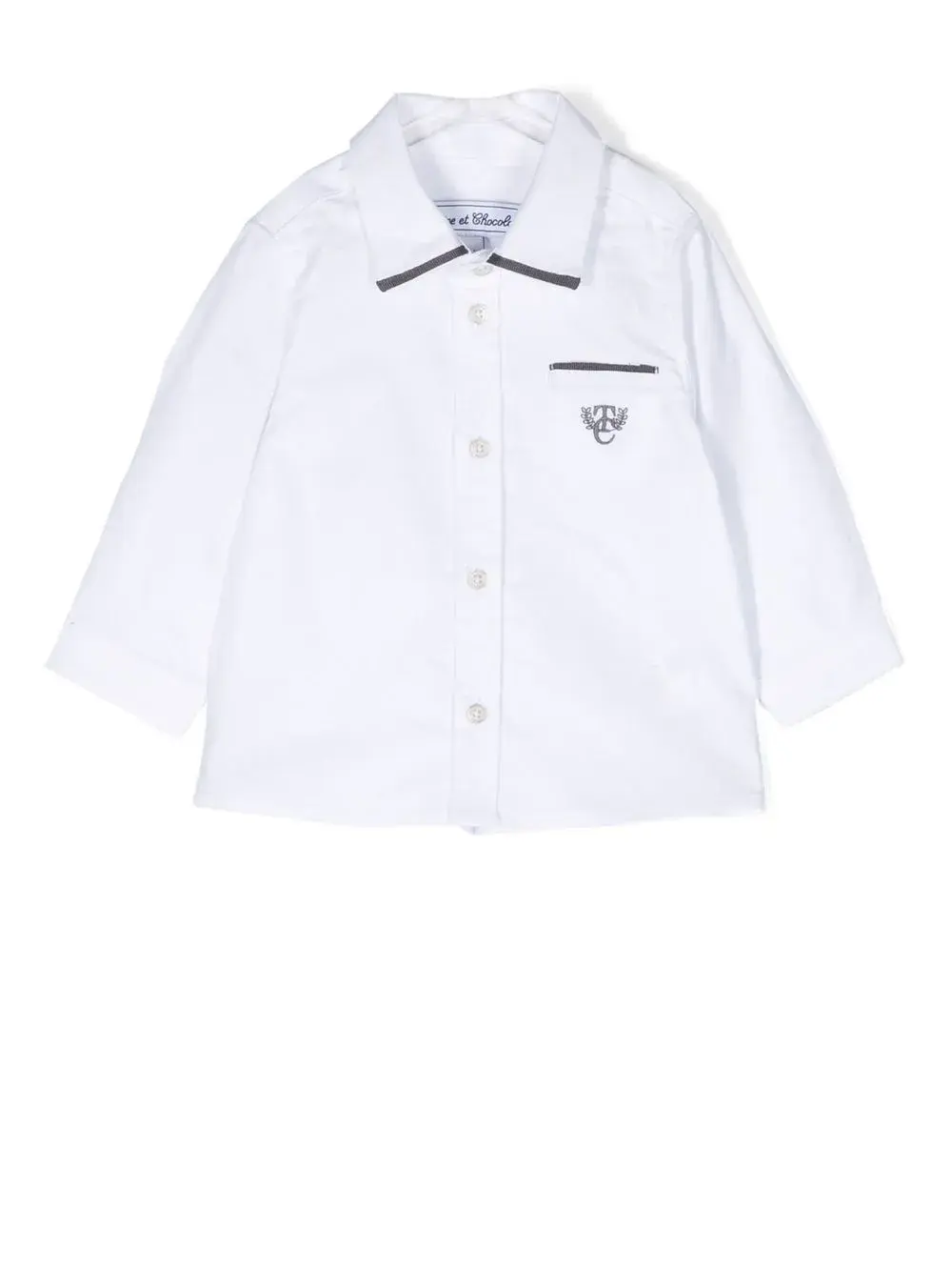 Рубашка с вышитым логотипом Tartine Et Chocolat, белый
Рубашка с вышитым логотипом Tartine Et Chocolat, белый