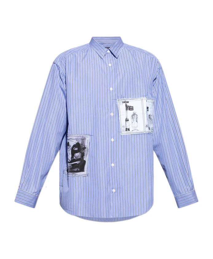 Рубашка в полоску Comme Des Garã§Ons, синий
Рубашка в полоску Comme Des Garã§Ons, синий