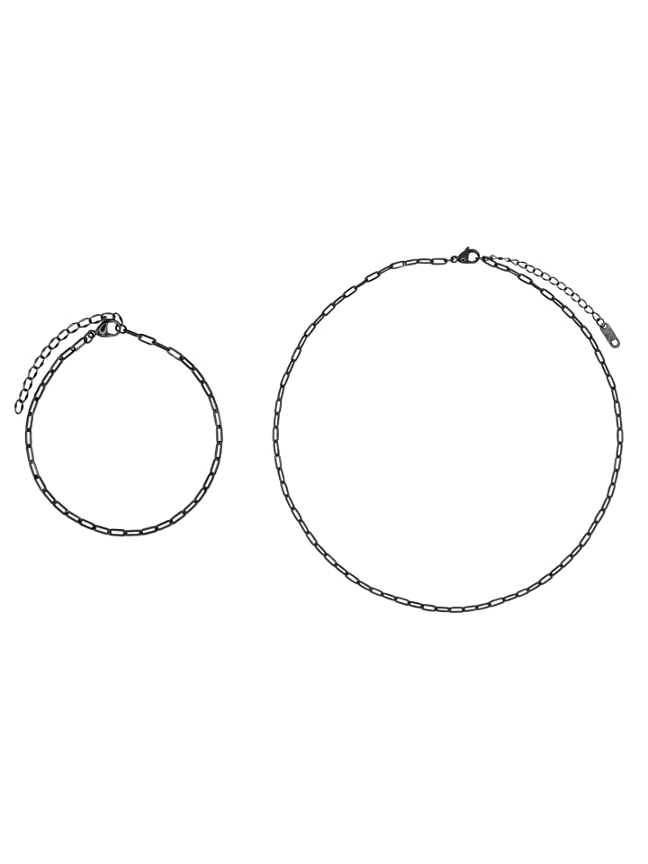 Steel_Art Женский ювелирный набор, состоящий из колье и браслета, набор Lana, черный
Steel_Art Женский ювелирный набор, состоящий из колье и браслета, набор Lana, черный