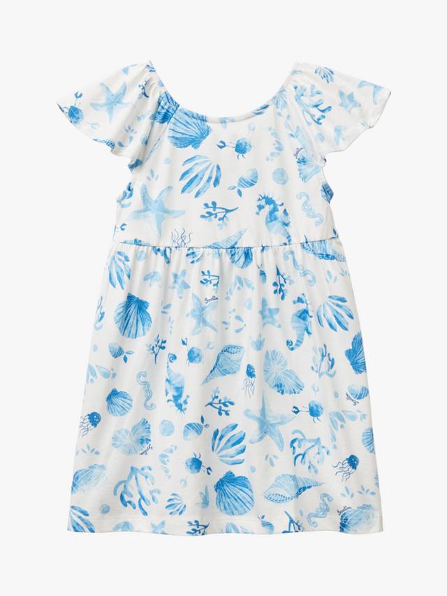 Детское платье с коротким рукавом и принтом в виде ракушек из хлопка Benetton, Multicolor
Детское платье с коротким рукавом и принтом в виде ракушек из хлопка Benetton, Multicolor