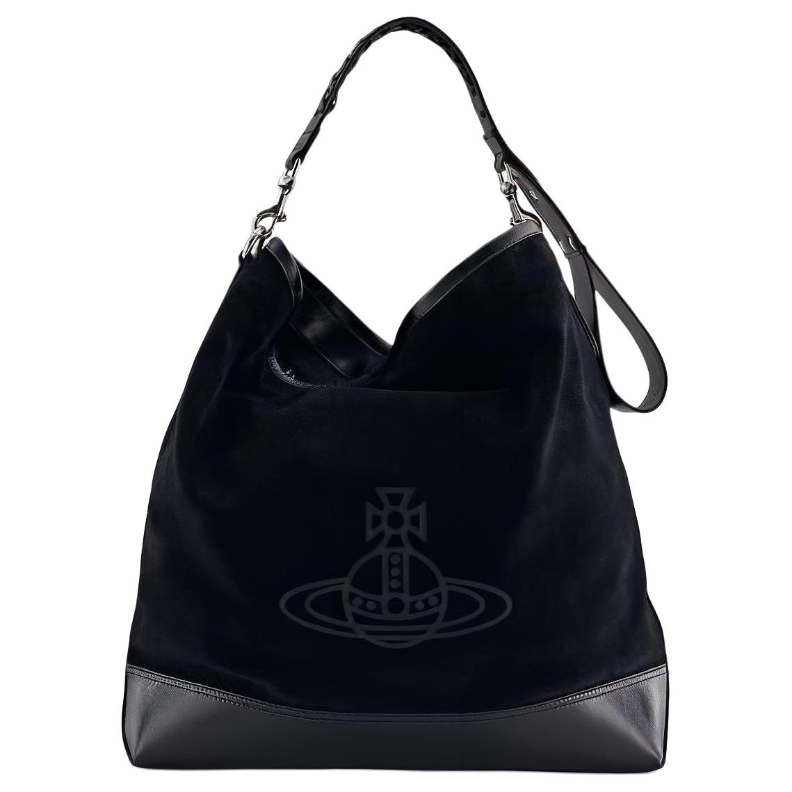 Сумка-шоппер из черной замши Vivienne Westwood
Сумка-шоппер из черной замши Vivienne Westwood