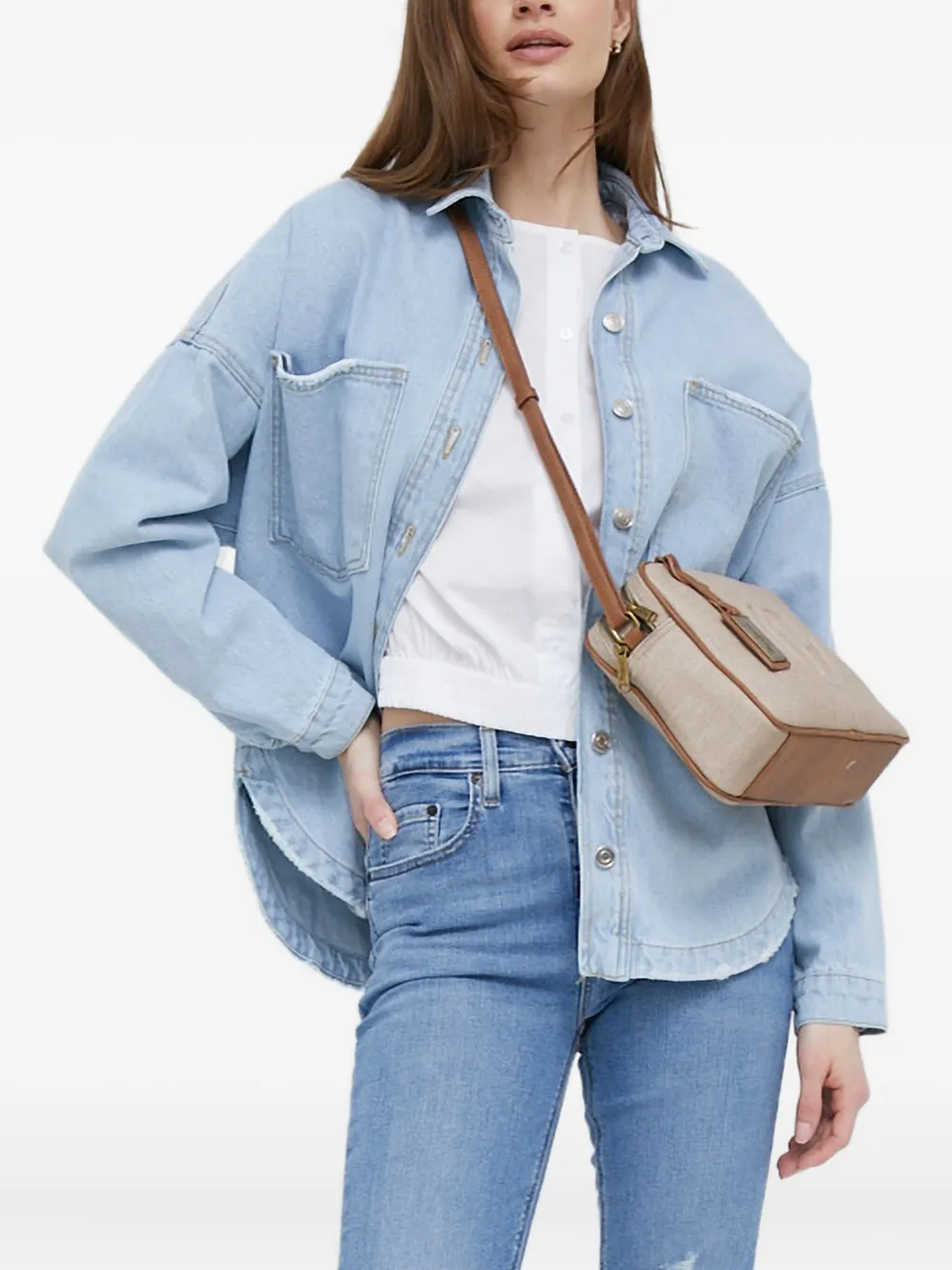 Блузка на пуговицах Dkny, белый
Блузка на пуговицах Dkny, белый