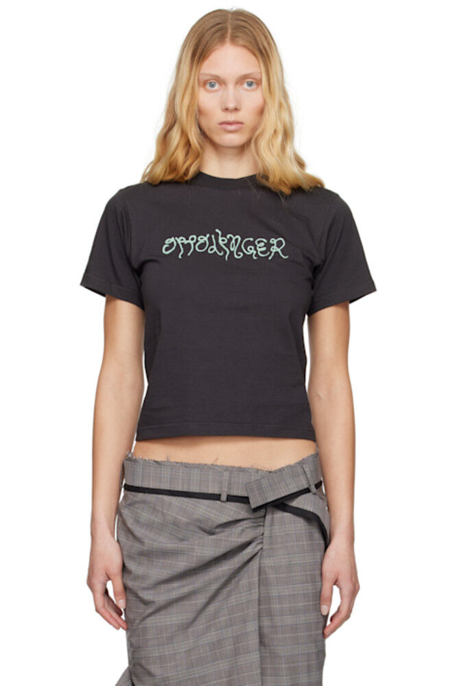 Черная облегающая футболка Puff Paint Ottolinger
Черная облегающая футболка Puff Paint Ottolinger