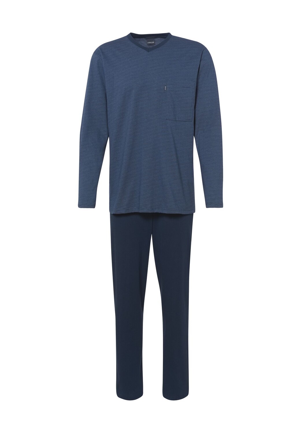 Пижама хлопчатобумажная однотонная мужская AMMANN, темно-синий
Пижама хлопчатобумажная однотонная мужская AMMANN, темно-синий