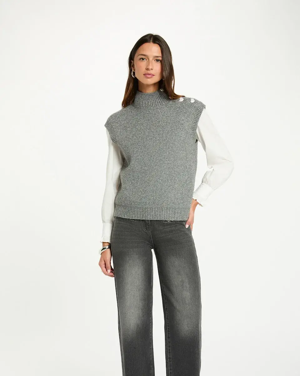 Женский безрукавный джемпер Morgan, серый
Женский безрукавный джемпер Morgan, серый