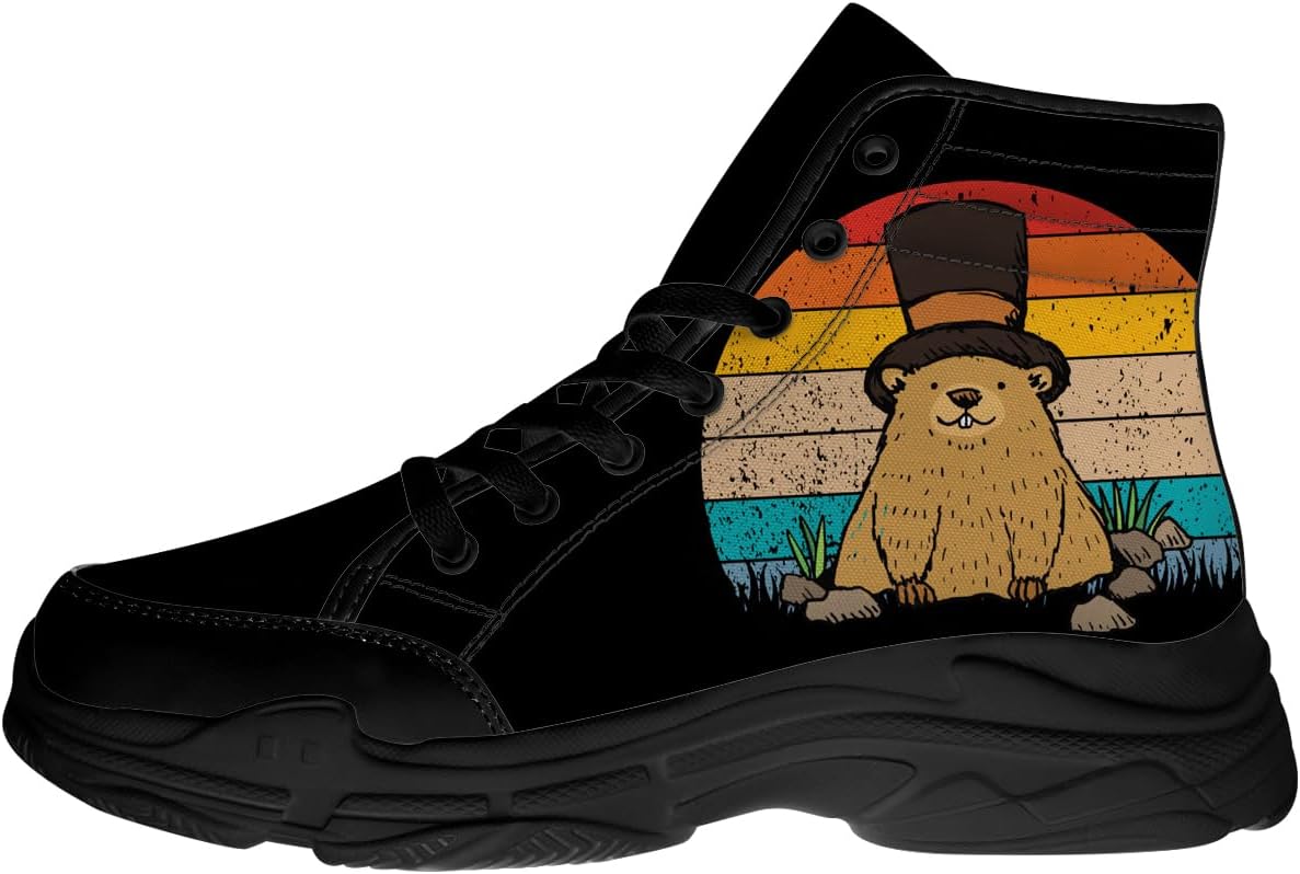 Высокие кеды с сурком для женщин и мужчин, кружевные кеды на платформе, подарки с изображением сурка для него и для нее Generic, черный
Высокие кеды с сурком для женщин и мужчин, кружевные кеды на платформе, подарки с изображением сурка для него и для нее Generic, черный