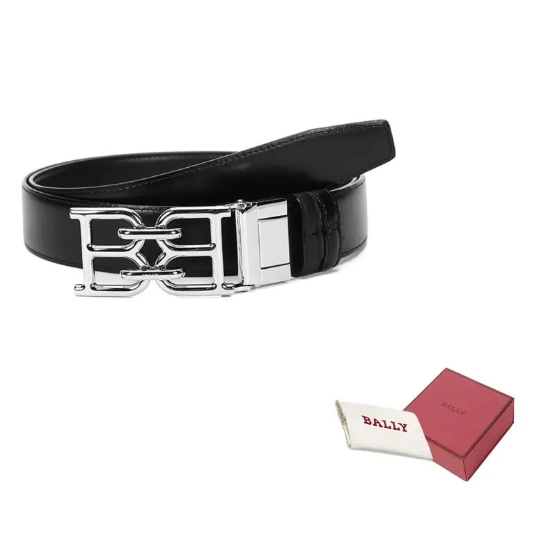Мужской кожаный ремень Bally, черный
Мужской кожаный ремень Bally, черный
