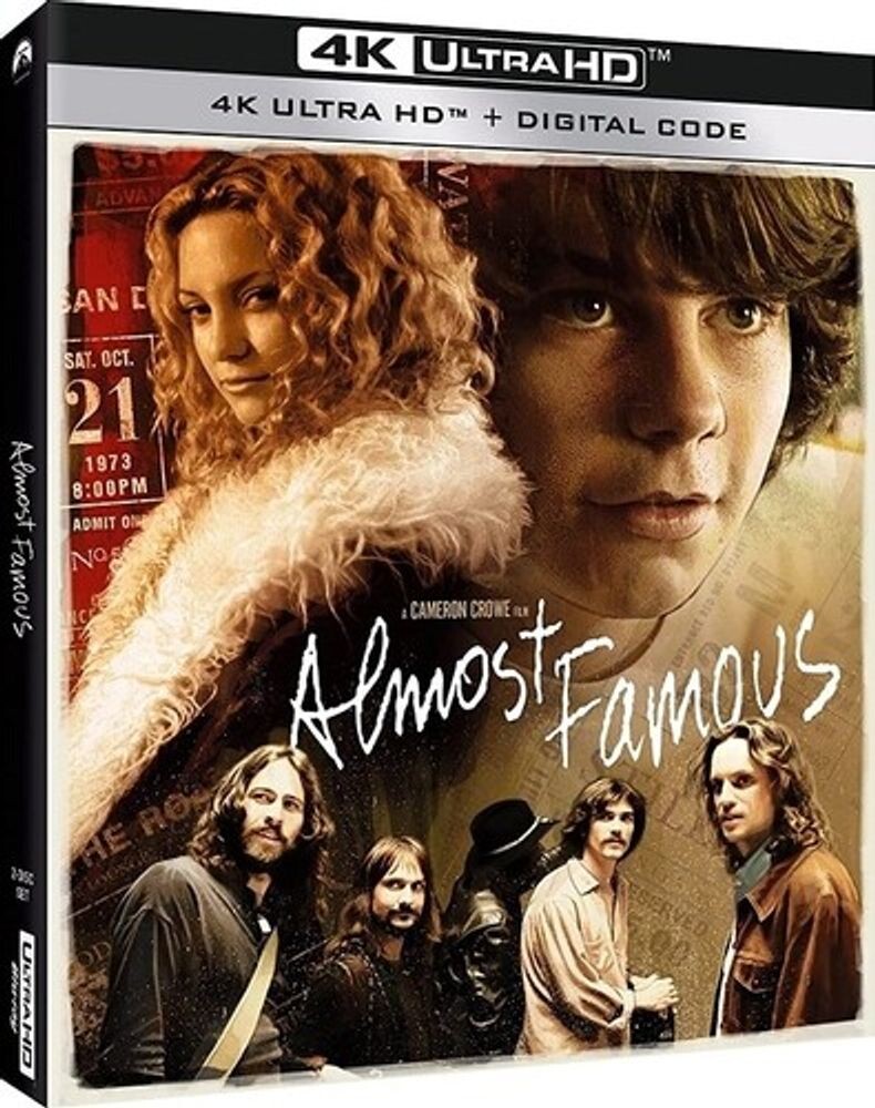 Диск 4K UHD Almost Famous
Диск 4K UHD Almost Famous