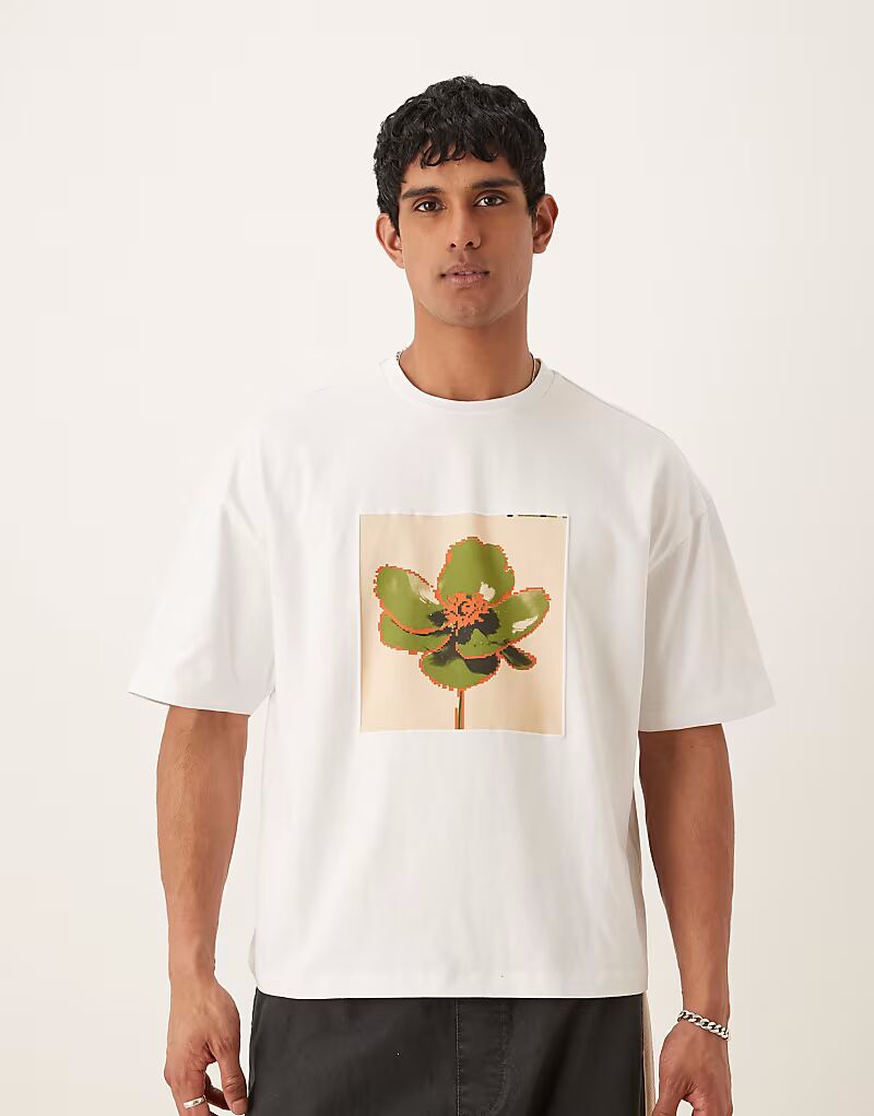 Футболка свободного кроя ASOS DESIGN с принтом на груди белого цвета
Футболка свободного кроя ASOS DESIGN с принтом на груди белого цвета