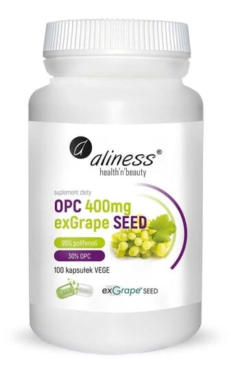 Aliness, OPC exGrapeSeeds 400 мг 100 капс.
Aliness, OPC exGrapeSeeds 400 мг 100 капс.
