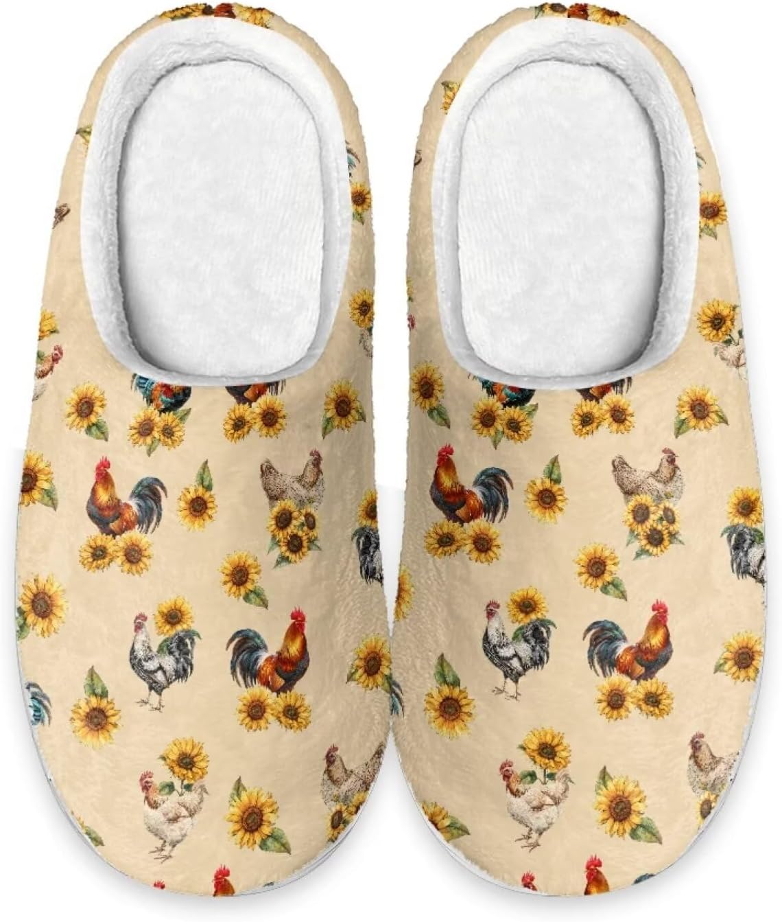Тапочки для дома Forchrinse с американским флагом для мужчин и женщин, мягкие и комфортные, теплые тапочки на осень и зиму, легкие, на скользящей подошве, Rooster Sunflower
Тапочки для дома Forchrinse с американским флагом для мужчин и женщин, мягкие и комфортные, теплые тапочки на осень и зиму, легкие, на скользящей подошве, Rooster Sunflower