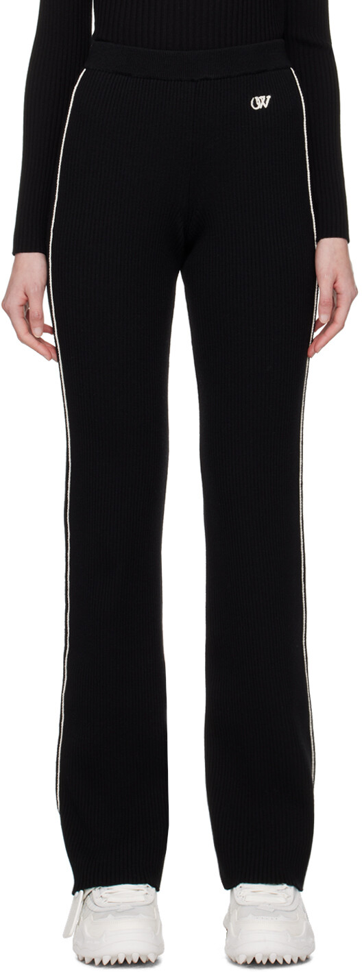 Черные брюки для отдыха с окантовкой Off-White
Черные брюки для отдыха с окантовкой Off-White