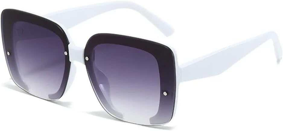 MUTYNE Роскошные квадратные солнцезащитные очки для женщин и мужчин, винтажные солнцезащитные очки, розовые, с оправой из пайеток и заклепками, защита от УФ-излучения UV400, White Gray
MUTYNE Роскошные квадратные солнцезащитные очки для женщин и мужчин, винтажные солнцезащитные очки, розовые, с оправой из пайеток и заклепками, защита от УФ-излучения UV400, White Gray