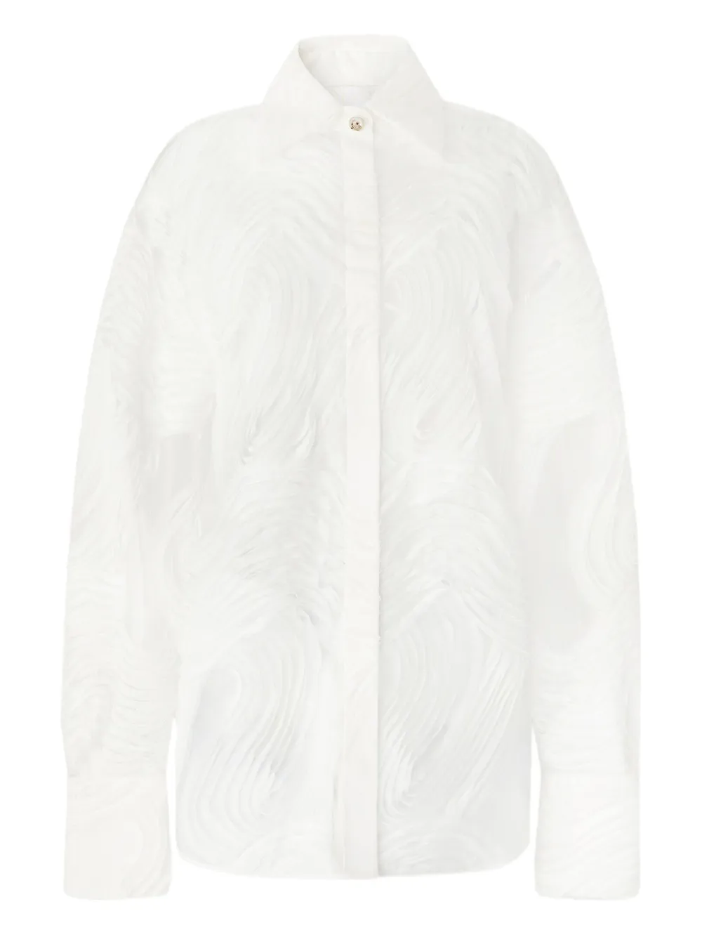 Полупрозрачная рубашка Genny, белый 
Полупрозрачная рубашка Genny, белый