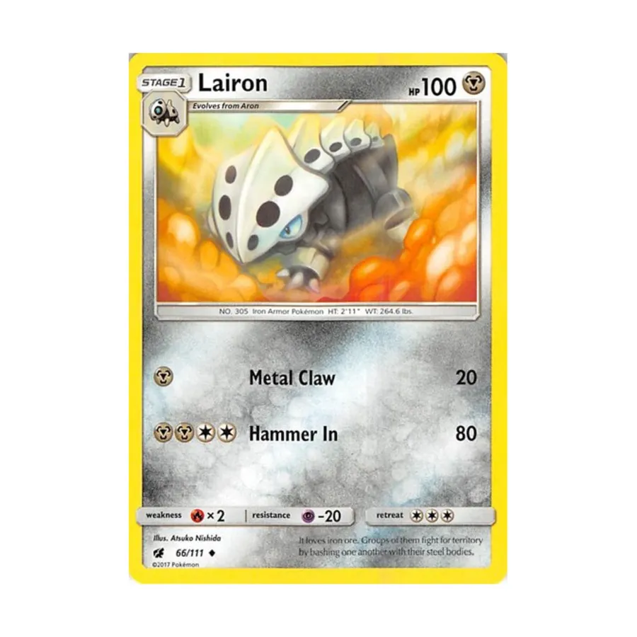 CCG Лейрон (Ю) #66, Pokemon - Sun & Moon - Crimson Invasion - Singles
CCG Лейрон (Ю) #66, Pokemon - Sun & Moon - Crimson Invasion - Singles