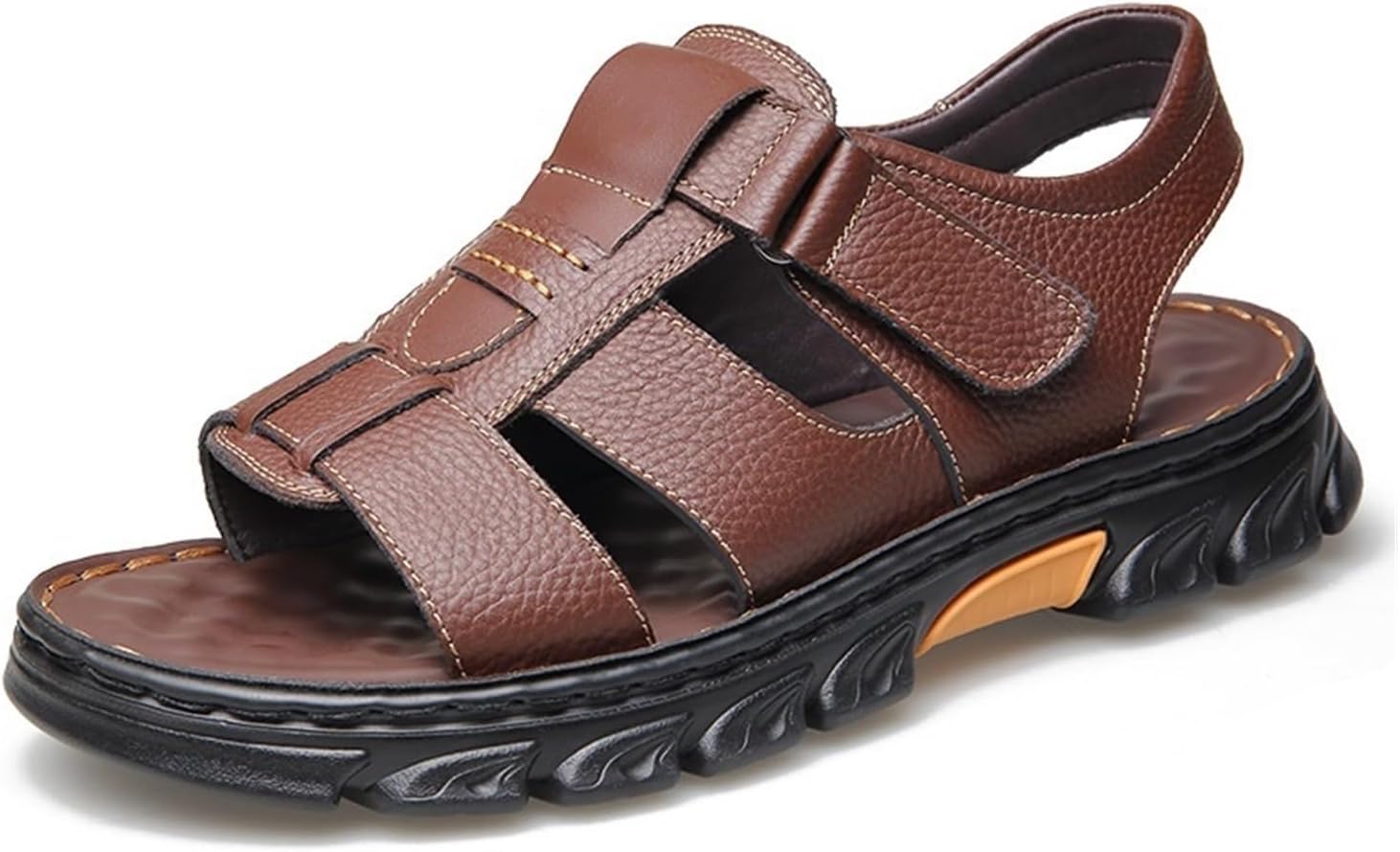 Мужские летние дышащие сандалии DMGYCK, пляжная обувь, удобные повседневные сандалии, износостойкие и не скользящие, коричневый
Мужские летние дышащие сандалии DMGYCK, пляжная обувь, удобные повседневные сандалии, износостойкие и не скользящие, коричневый
