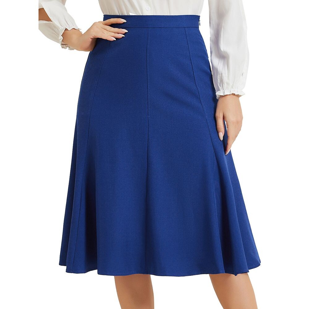 Расклешенная юбка-миди трапециевидной формы для женщин, элегантные юбки с высокой талией и боковой молнией ALLEGRA K, цвет Royal Blue
Расклешенная юбка-миди трапециевидной формы для женщин, элегантные юбки с высокой талией и боковой молнией ALLEGRA K, цвет Royal Blue