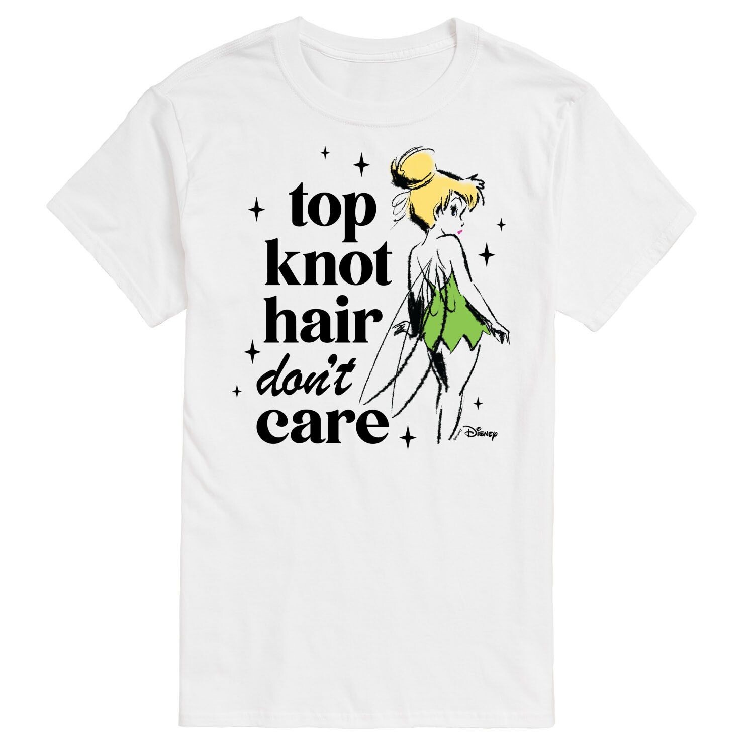 Футболка Disney's Tinker Bell с изображением больших и высоких волос с узлом сверху Licensed Character
Футболка Disney's Tinker Bell с изображением больших и высоких волос с узлом сверху Licensed Character